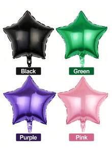 2 个五角星铝箔气球，适用于婚礼/生日/周年纪念/单身派对、家居装饰气球、圣诞装饰 - 金色 - 查看 7