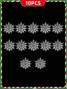 12pcs Acrylic Simulated Faceted Ice Bar Pendants With Icicles And Cone Decorations, Clear Acrylic Icicle Christmas Tree Ornaments - Artificial Icicle Decorations For Holiday Parties, Winter Home Decor, And Holiday Celebrations, Christmas Tree Decorations | Sparkling Christmas Decorations | Clear Acrylic Ornaments - Multicolor - View 11