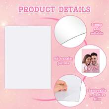 Aluminum Sublimation Blanks 6x8 Inch Metal Photo Blanks For DIY Crafts, Signs, And Wall Decor (10 Pack) - Clear - View 4