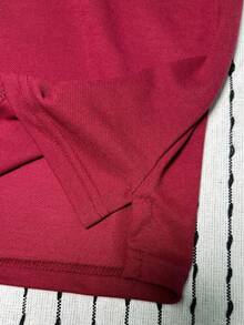 Men's PLAIN POLO Shirt Premium Cotton Pique Fabric Promotion - 酒紅色 - 查看 5