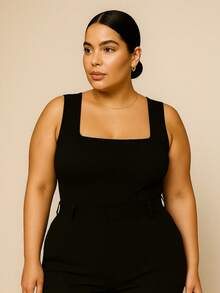 Kit 3 Women's Bodysuits Bory Thick Strap Versatile Bory Plus Size One Size Closed Back Chic Basic Work Day Night Party Barbecue Birthday Office Church Shopping - 電影/音樂/視頻 - 查看 2