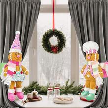 1pc Cute Gingerbread Man Window Curtain Clip, Christmas Party Decor, Indoor Decoration, Hotel/Shop Window Accessory Home Decor Christmas Decorations Room Decor Christmas Decorations Home