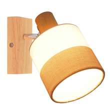 Glitzerlife LED Ceiling Spotlight 1/2/3/4 Flame Hallway Lamp - Ceiling Light Wooden Ceiling Lamp E14 Vintage Swiveling 350° Retro Ceiling Spot Spotlight Wall Spotlight Bedroom Kitchen, Without Light Source - 1 火焰 - 查看 9