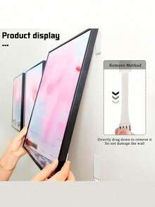 72/48pcs Of No-Drill Picture Hanging Strips - Double-Sided Removable Wall Hooks, Nylon Picture Hanging Strips, No Drill Hooks, Frame Wall Art Ledge, Invisible Hook-And-Loop Glue, Double-Sided Wall Mounting No Trace Adhesive, Water-Resistant Mounting Tape,Heavy-Duty Polyamide Picture Hanging Strips,- Non-Destructive Adhesive Hanging Rings,Perfect For Photos And Christmas Decorations, Ideal For The Holiday Season.