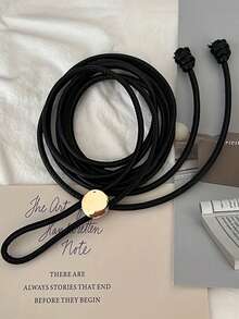 1pc Women's Waist Rope, Fashionable Solid Color Belt, Elegant Decoration For Dresses, Coats, Sweaters