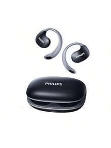 PHILIPS TAT2708 骨傳導概念藍牙耳機 掛耳舒適配戴長時間不痛 AI通話降噪清晰溝通 適合辦公通話與日常休閒 黑色 - 黑色 - 查看 1