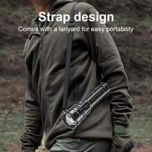 高功率LED手电筒，超亮变焦战术手电筒，USB充电强力手电筒，适用于露营、户外活动、钓鱼