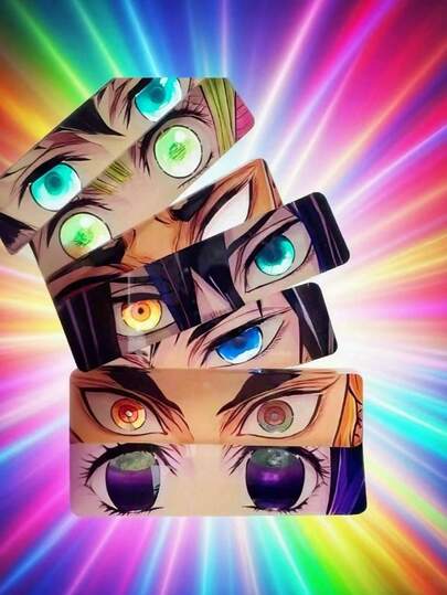 2025 New Arrival 1pc Acrylic Glowing Cartoon Eye Keychain Pendant, Suitable For Birthday, Christmas, Halloween, Easter, Gifts