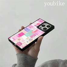 Teléfono con diseño de bloques de letras adhesivas rosas. Compatible con las series 16 Pro, 16, 15 Pro, 14, 14 Plus, 13, 13 Pro, 12 Pro y 12 Pro. Diseño a prueba de golpes con cobertura total, gran orificio, marco liso brillante y llamativo. - Amarillo - Ver 2