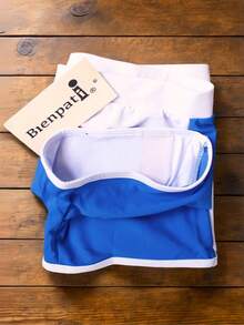 Bienpati Boxer Trunks - Canoe Model - Swimming - Sport - Gym - Fitness - Beachwear - Men's Fashion - Beach - Yoga - Men - Shorts - Trunks - Màu xanh lam - Xem 5