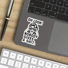 3-Inch " Indifference" Sticker - Humorous - Themed Vinyl Sticker With Character & Text Art For Laptops, Notebooks, Water Bottles, Sarcasm Fans, And Fun Decor | Great For Apathy Enthusiasts, Edgy Humor Lovers, And Those Into Playful Disinterest Puns | Perfect For Showcasing Fandom For Brash Vibes