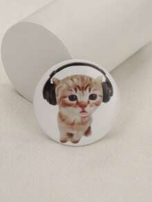 Cute Casual Personalized Versatile Cartoon Print Simple Japanese Korean Chic Funny Brooch