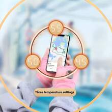 1 Pair Unisex Rechargeable Heated Gloves - Fingerless Design, 1800mAh Battery, 3-Layer Fabric, Fast Heating & Warm, 3 Temperature Levels (113°F, 122°F, 131°F), Flexible Touchscreen Gloves, Suitable For Outdoor Travel, Camping, Office Work And Leisure Activities