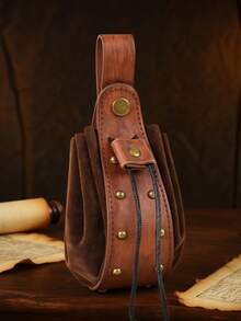 1 件中世纪朋克复古腰包文艺复兴户外腰包钱包旅行假日派对角色扮演角色扮演挂式零钱包，万圣节