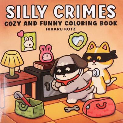 1 Cuốn sách tô màu chủ đề Halloween, "Những tội ác ngớ ngẩn: Một cuốn sách tô màu hài hước ấm áp dành cho người lớn và thanh thiếu niên" (Sách tô màu vui nhộn)