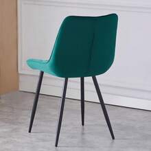 AINPECCA Dining Chairs Set Of 2 Pcs Velvet Kitchen Counter Chairs Lounge Leisure Living Room Corner Reception With Backrest And Padded Seat - Green - View 6