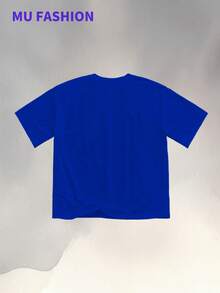 Mental Health Matters (220g Cotton T-Shirt) MENTAL HEALTH MATTERS Printed Short-Sleeved T-Shirt. Men's Summer Round Neck Short Sleeve T-Shirt, Mental Health Support Tee With Helpline Number Printed T-Shirt - 藍色 - 查看 2