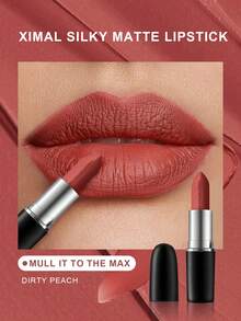 MAC M.A.C XIMAL Satin Matte Lipstick - 682 Mull It To The Max (Dirty Peach) 3.5g - 682 MULL IT tO tHE MAX 0.12 Oz./3.5g - View 1