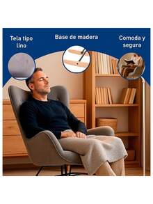 Rocking Chair (97 * 66 * 84 Cm). Bluelander - 灰色 - 查看 3