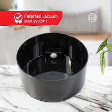 Coffeevac CFV2-SBK - El último recipiente de café sellado al aspiradora, tapa y cuerpo negros, 1.85 litros/1.6 cuartos de galón, CFV2-SBK - Gorra y cuerpo negro - Ver 5