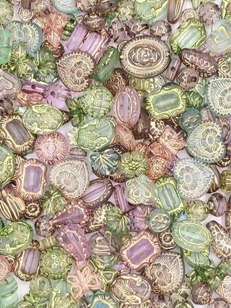 Vintage Baroque Style Transparent Bead Set, Colorful Transparent Gold-Plated Acrylic Beads, Suitable For Making Jewelry, Bracelets, Anklets, Earrings, Necklaces, Phone Charms, Keychains, Bag Charms, Ideal For DIY Graduation, Back To School Gifts, Summer Beach Accessories, Halloween, Christmas, New Year Gifts