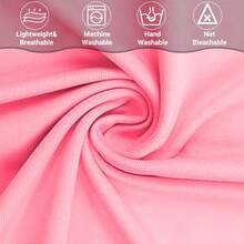 eluckya 3-Piece Set Of Spandex Wedding White/Pink Arch Covers, Double-Sided Dome Breathable Soft Backdrop Frame Covers For Summer Decorations Wedding Bridal Birthday Party Banquet Arch Decorations - 粉色 - 查看 5