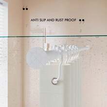 1pc Adjustable Stainless Steel Closet Rod, Expandable Bathroom Towel Bar, Clothing Rack, Curtain Rod, Wardrobe Hanging Rod, Retractable Shower Curtain Rod, Balcony Pole - No Drilling Required, Fits Curtains, Doors And Clothingbedroom - Multicolor - View 3