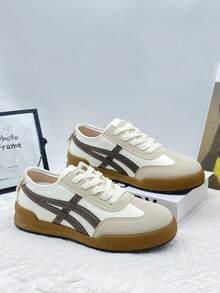 Soft Sole White Sneakers For Girl, New Casual Sports Shoes For Teenagers And Students, Versatile, Lightweight, Comfortable - Beige - View 3