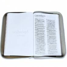Biblia Letra Grande 12 Puntos RV1960 Imit Piel Negro Y Gris Leon Con Indice - Single Book - View 5
