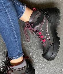 女士消防安全鞋 - 深灰色 - 查看 1