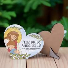 Friendship Day Souvenir – MDF Heart - KIT 20 UNIDADES. - Ver 3