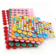 2/5/10/20 Stücke zufällige DIY Knopf Kunst Aufkleber, Bastelmaterial für Kinder, Kreatives Knopf Malen für Kinder von 3-6 Jahren, Lernspielzeug, Geschenk zum Lehrertag, Förderung der Hand-Augen-Koordination & Eltern-Kind-Interaktion