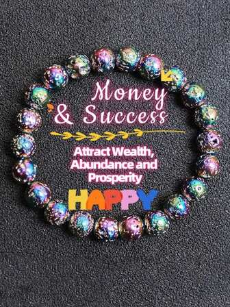 手工制作的天然石财富手链，波西米亚风格，适合日常和派对佩戴，是圣诞节、教师节、母亲节、父亲节的绝佳礼物，可爱的手链 | 生动的珠子 | 天然石手链，可爱的手链