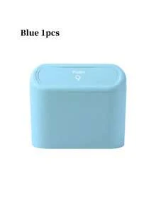 Car Trash Can With Lid, Mini Auto Dustbin Garbage Organizer Optional 2 Hooks And 3 Rolls Trash Bags Combo, Automotive Garbage Container Bin For Vehicle, Home, Office(1pc, 2pcs , 3pcs, 6pcs) - Style a - View 14