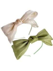 1 Stück Kinder Mehrfarbiges Mesh Schleifchen Haarband, modisches & süßes Accessoire geeignet für den täglichen Gebrauch