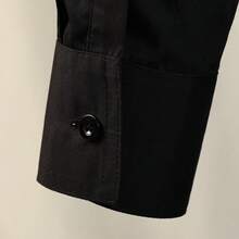 Church Clergy Men's Tab Collar Clergy Shirt Long/Short Sleeveshalloween - 黑色1(短袖) - 查看 8