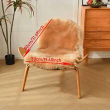 Thảm lông cừu giả, thảm lông cừu mềm mại, thảm chạy bộ cho phòng ngủ, cạnh giường, sàn phòng khách, đệm dày, thảm lông lạc đà, vỏ bọc ghế siêu mềm, tấm lót ghế cho phòng ngủ, sàn ghế sofa - Lạc đà - Xem 6