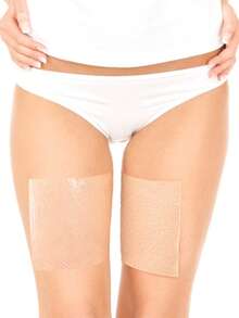 10pcs Transparent Anti-Chafing Friction Stickers, Invisible Thigh Chafing Protectors, High Elastic Leg Wrap Bandages, Knee And Calf Anti-Friction