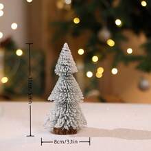 圣诞派对装饰，新款灯塔造型植绒杉树带灯，桌面圣诞树摆件，迷你松针树家居装饰，圣诞装饰，房间装饰，冬季圣诞装饰，家居圣诞礼物，圣诞装饰 - 彩色 - 查看 9