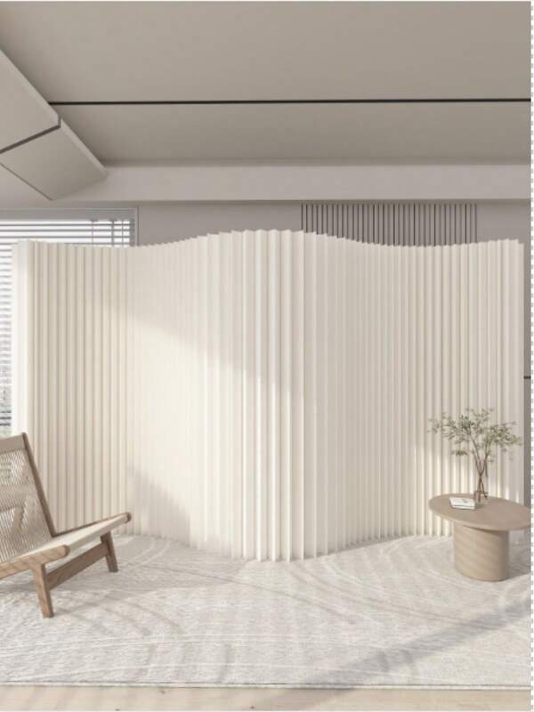 Divisorio per stanza, camera da letto, divisorio pieghevole realizzato in carta kraft che può essere posizionato in modo versatile in uffici, soggiorni e saloni di bellezza.