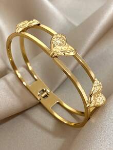 1 chiếc vòng tay hình mặt trời mùa hè (không điều chỉnh được, không phải vòng đeo tay), vòng tay thép không gỉ dành cho nữ, thích hợp cho các dịp lễ, Giáng sinh, sinh nhật, tiệc tùng hàng ngày, quà tặng trang sức. - Nhiều màu - Xem 8