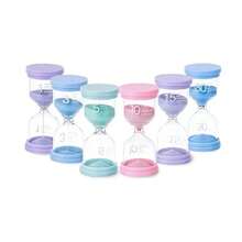Colorful Macaron Hourglasss Timer 1/3/5/10/15/30 Minutes Sandglass Timers Quicksand Home Ornament Children Do Homework Sand Clock