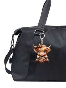 高地牛亚克力包挂饰、豹纹爱心亚克力车挂饰、可爱卡通小牛钥匙扣包挂饰、龙虾扣挂饰、可爱牦牛豹纹爱心图案挂饰、耳机挂饰、手机壳挂饰——非常适合挂在车钥匙、背包和手提包上。也是母亲节、教师节、万圣节、圣诞节等节日的绝佳礼物。 - 彩色 - 查看 7