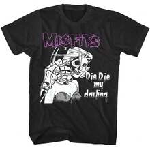 Misfits Die My Darling Drink Men'S T Shirt Men's Summer Round Neck Short Sleeved Casual Cotton Print Loose Round Neck Short Sleeve T-Shirt - màu đen - Xem 1