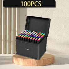 24/30/36/40/48/60/80/100/120/168 色双头艺术马克笔套装专业永久性素描马克笔适用于艺术绘画素描书法日记计划漫画设计学校用品万圣节礼物学校用品，返校