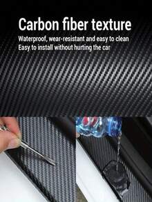 1 捲碳纖維汽車保護膠帶，碳纖維保護膜貼紙－防水，車門邊緣、後車廂蓋、後桿、後視鏡多用途黏貼－DIY 黏貼保護條，防水保護，汽車保護 | 碳纖維表面處理 | 防水黏膠 - 彩色 - 查看 5