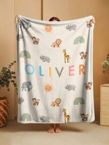 1件定制个性化毯子，文字毯，DIY毯，图案毯，纪念毯。挂毯，照片肖像毯设计，适合女孩、男孩、成人，情人节礼物，轻便，婴儿毯，个性化毯，返校时尚