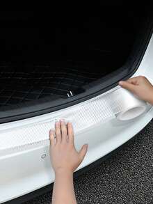 Universal Car Door Sill Protector, Carbon Fiber Pattern Bumper & Door Edge Guard Trim - Multicolor - View 3
