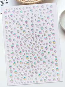 2sheet/650pcs Pearl Stickers DIY Home Decoration - Self-Adhesive Flat Back Pearls For Nails, Phones, And More ,For Party, Office, Valentine's Day And More