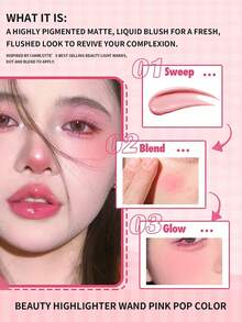 Charlotte Tilbury 哑光腮红棒，流行粉色，12毫升/0.4盎司 - Pink Pop - 查看 4